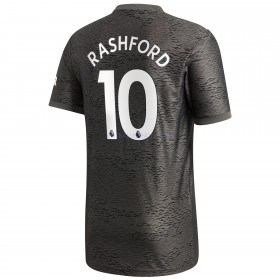 Herre Fotballdrakter Manchester United Marcus Rashford 10 Borte 2020-21 Kortermet